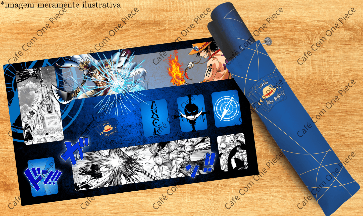 Encomenda - 🟣 PLAYMAT – EDWARD NEWGATE & PORTGAS D. ACE 🟣