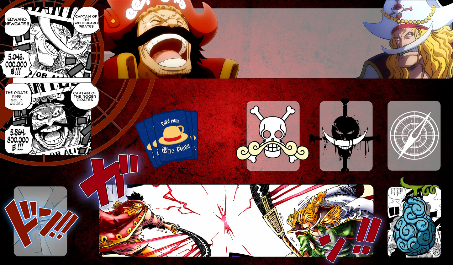 Encomenda - ⚔️ PLAYMAT EDWARD NEWGATE vs. GOL D. ROGER ⚔️