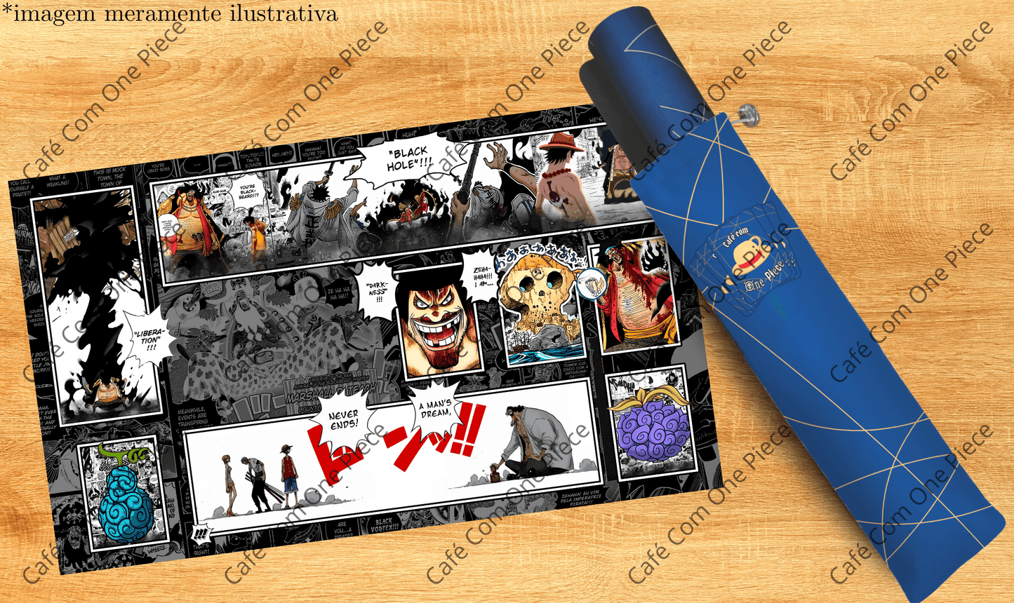 Encomenda - ⚫️ PLAYMAT OFICIAL – MARSHALL D. TEACH (BARBA NEGRA) ⚫️