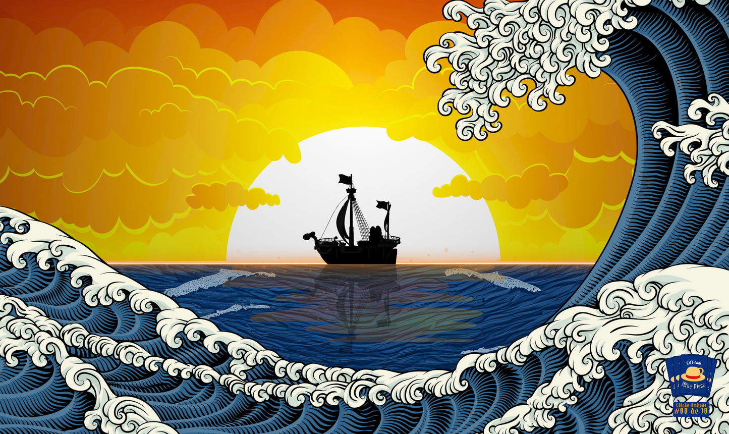 Playmat Exclusivo Café com One Piece