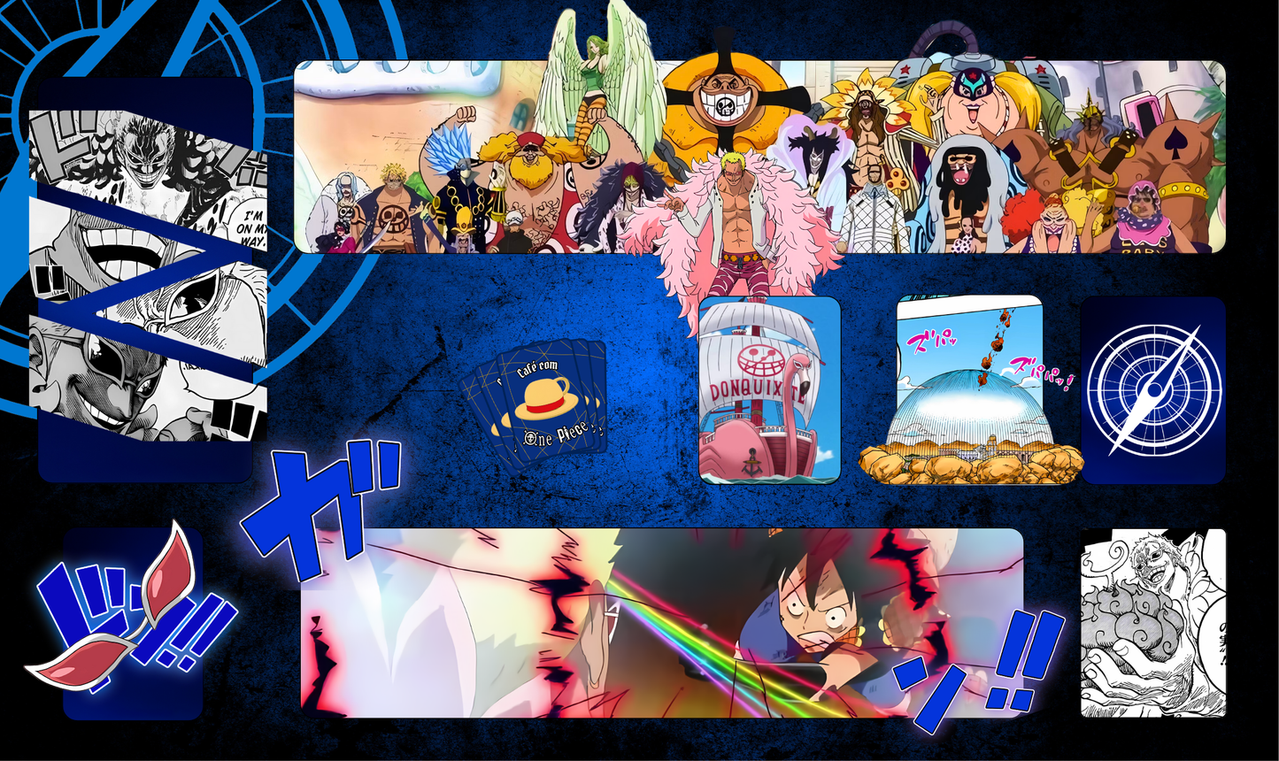 Encomenda - 🟣 PLAYMAT – DONQUIXOTE DOFLAMINGO E SUA TRIPULAÇÃO 🟣