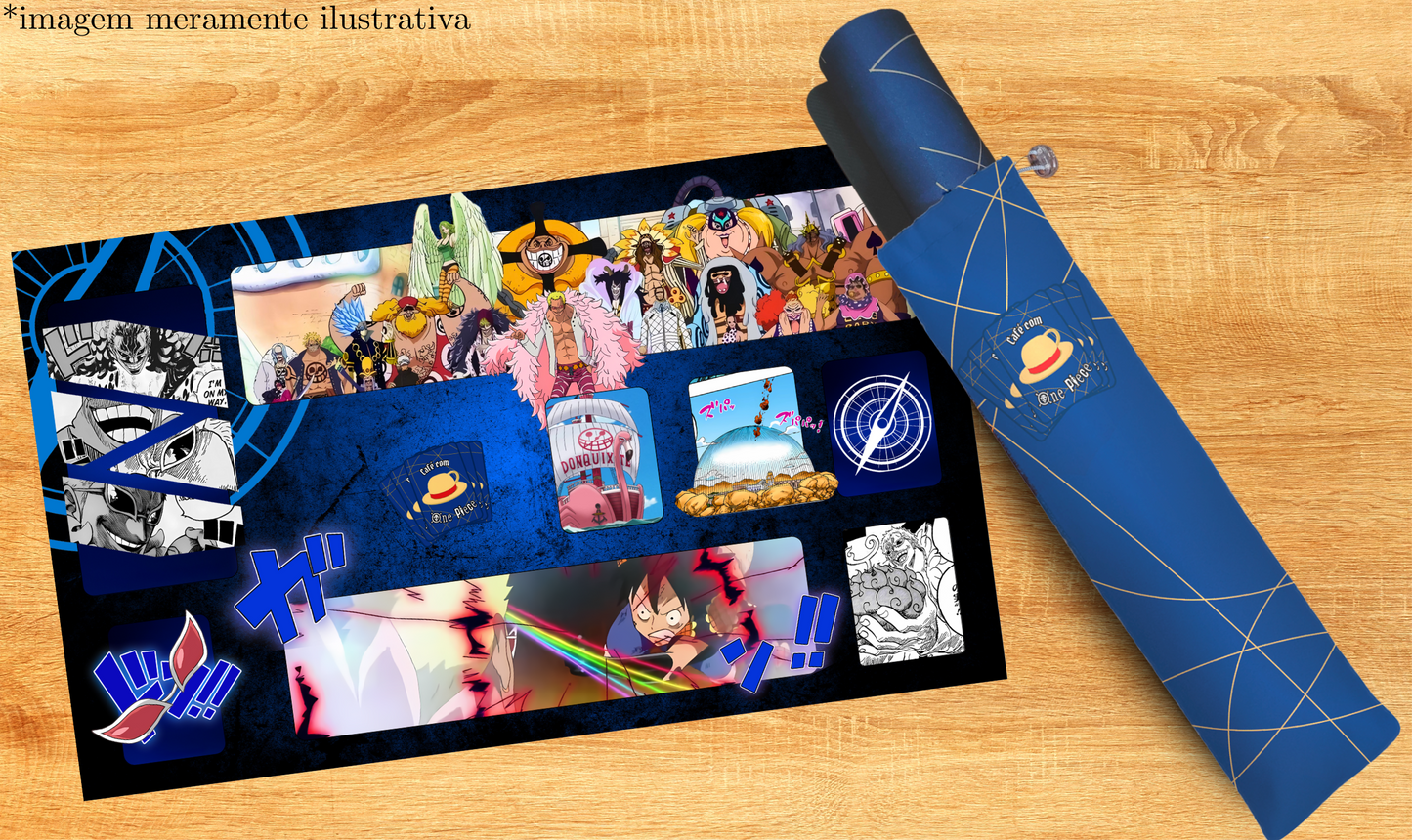 Encomenda - 🟣 PLAYMAT – DONQUIXOTE DOFLAMINGO E SUA TRIPULAÇÃO 🟣